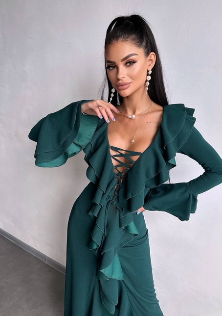 Сукня з воланами  | PUSHKA SHOP