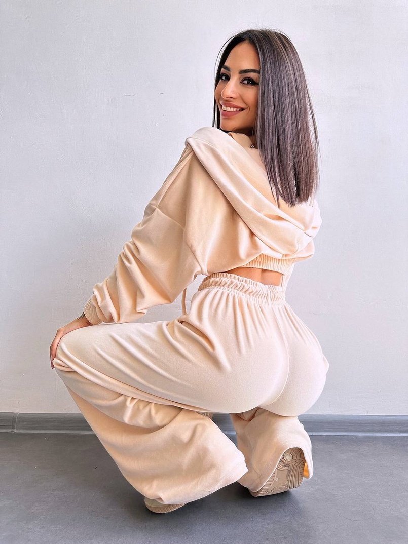 Велюровий комплект трійка  | PUSHKA SHOP