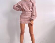 Сукня міні із теплого трикотажу | PUSHKA SHOP