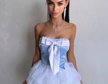 Комплект: корсет + пишна спідниця міні Комплект: корсет + пишна спідниця міні | PUSHKA SHOP