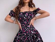 Сукня- міні у квітковий принт Сукня- міні у квітковий принт | PUSHKA SHOP