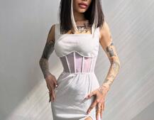 Сукня-міді з елементами корсету Сукня-міді з елементами корсету | PUSHKA SHOP