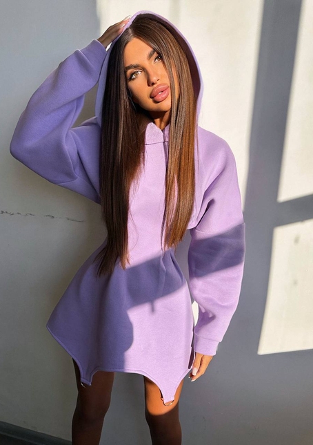 Тепле приталене худі з капюшоном на флісі + корсет на шнурівці Можна носити з корсетом та без | PUSHKA SHOP