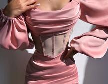 Комплект: корсет, декорований стразами   + спідниця міні з драпіруванням  | PUSHKA SHOP