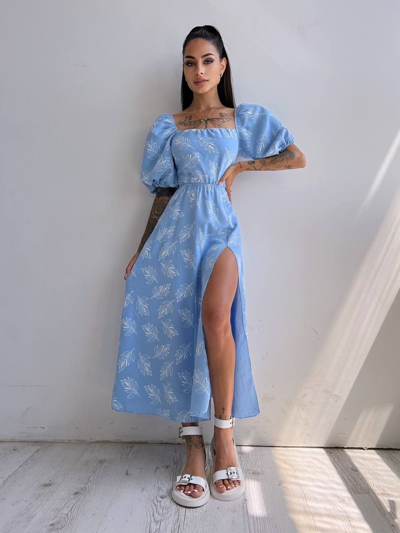 Улюблена сукня міді зі шнурівкою на спинці в нових кольорах Улюблена сукня міді зі шнурівкою на спинці в нових кольорах | PUSHKA SHOP