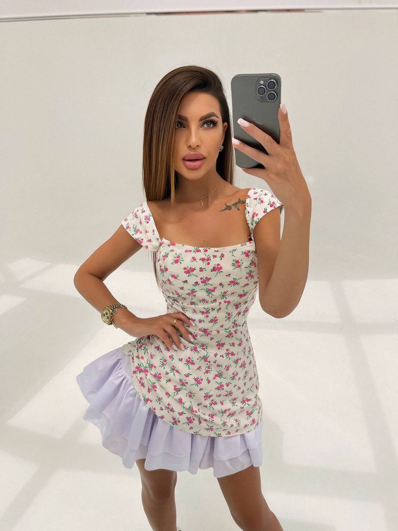 Сукня з квітковим принтом Сукня з квітковим принтом | PUSHKA SHOP