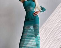 Сукня міді з драпіруванням Сукня міді з драпіруванням | PUSHKA SHOP