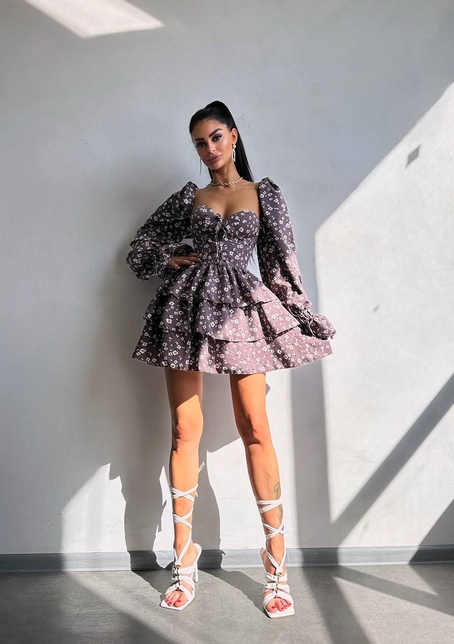 Корсетна сукня -бюстьє з пишною спідницею  | PUSHKA SHOP