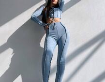 Комплект: топ зі шнурівкою на грудях + легінси Комплект: топ зі шнурівкою на грудях + легінси | PUSHKA SHOP