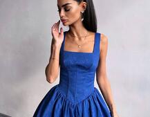 Корсетна сукня с пишною спідницею-балоном | PUSHKA SHOP