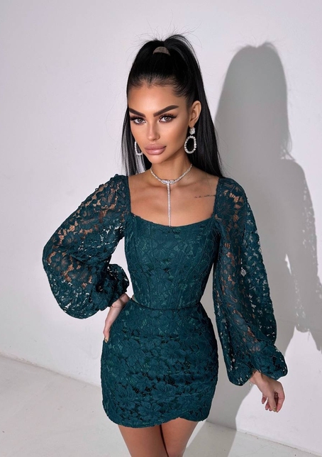 Мереживний комплект: корсет + спідниця міні | PUSHKA SHOP