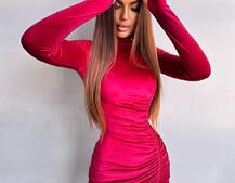 Оксамитова сукня  із зав'язкою на ніжку з трояндою | PUSHKA SHOP