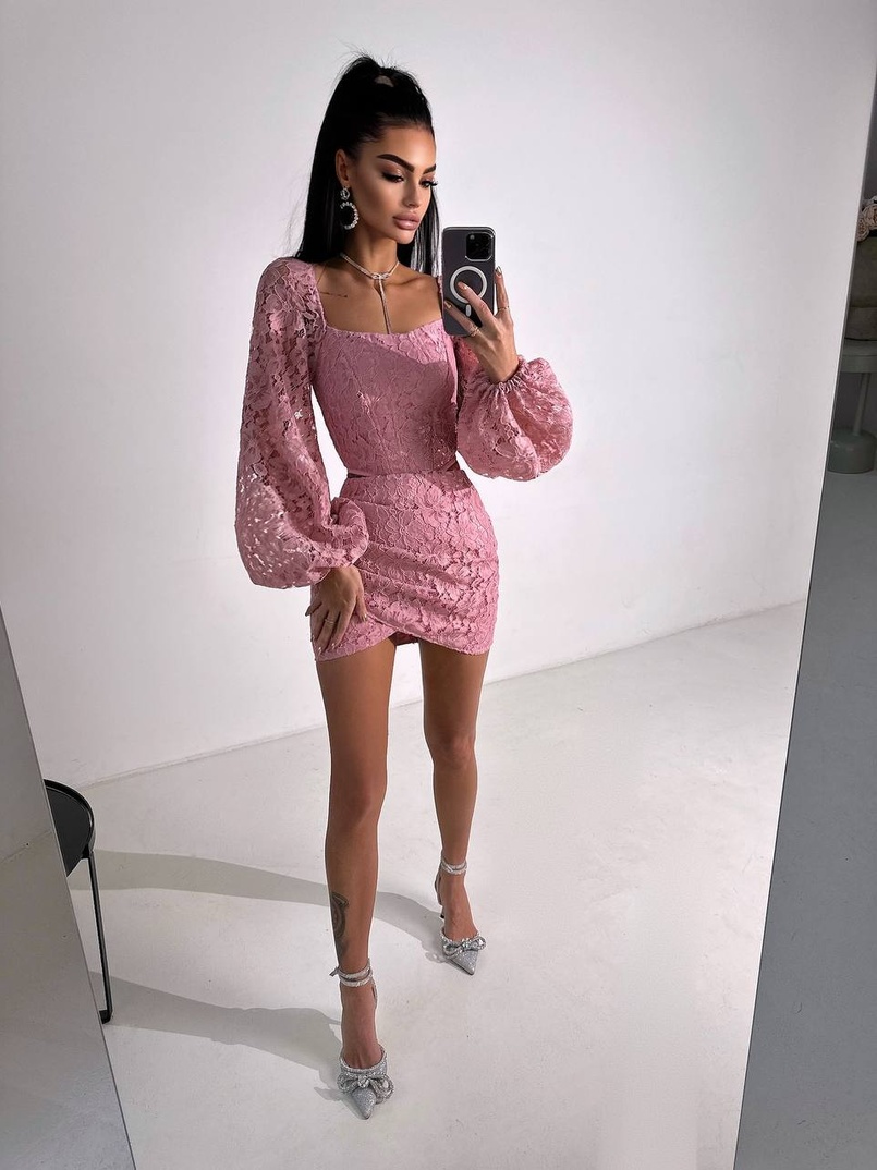 Мереживний комплект: корсет + спідниця міні | PUSHKA SHOP