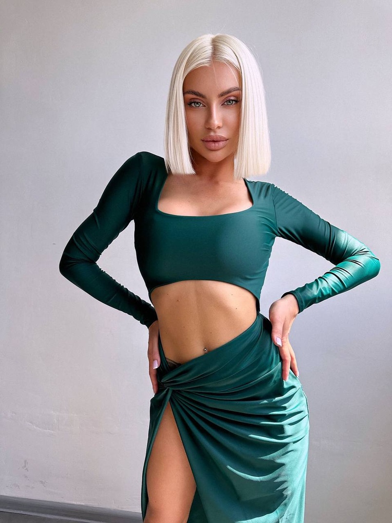 Сукня міді з драпіруванням . | PUSHKA SHOP