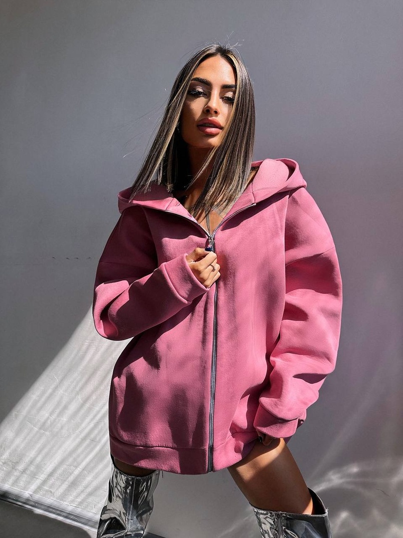 Трендове худі over size із сяючими стразами  Трендове худі over size із сяючими стразами  | PUSHKA SHOP