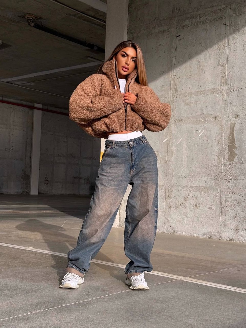 Курточка пуффер на блискавці | PUSHKA SHOP