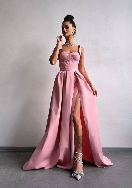 Сукня максі із чашечками та корсетним верхом | PUSHKA SHOP