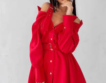 Платье-рубашка на плечиках | PUSHKA SHOP