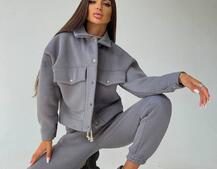 Комплект: тёплая рубашка на кнопках + джоггеры  Комплект: тёплая рубашка на кнопках + джоггеры  | PUSHKA SHOP