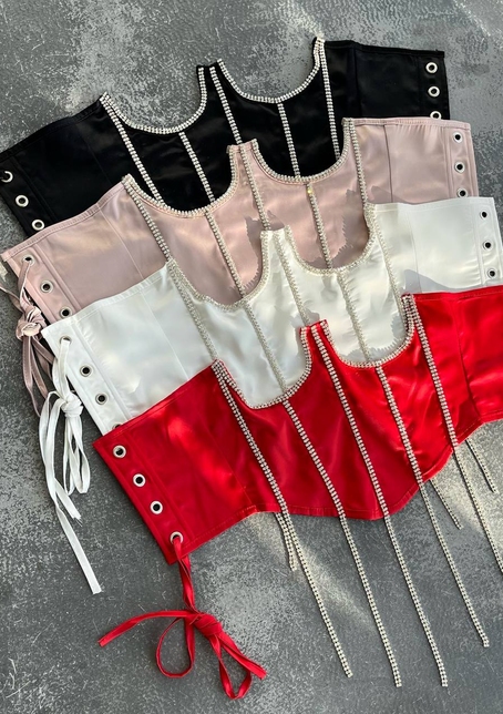 Корсет декорований стразами Ручна робота! | PUSHKA SHOP