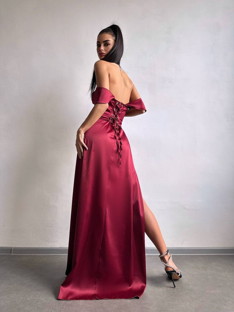 Атласний комплект: корсет бюстʼє + спідниця максі Атласний комплект: корсет бюстʼє + спідниця максі | PUSHKA SHOP