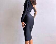 Сукня міді  із вставками сітки  | PUSHKA SHOP