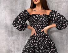 Сукня з воланами та шнурівкою по спинці Сукня з воланами та шнурівкою по спинці | PUSHKA SHOP