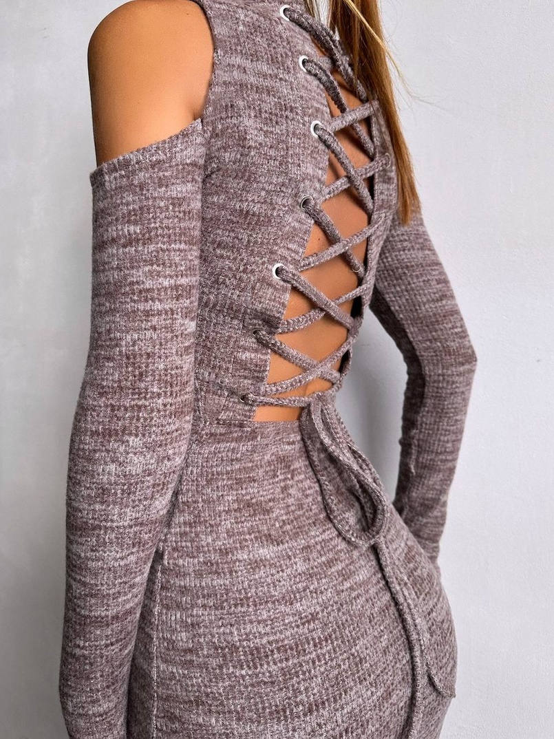 Трикотажна сукня міді Трикотажна сукня міді | PUSHKA SHOP