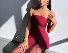 Комплект: піджак + блуза з баской + мереживна спідниця-шорти  | PUSHKA SHOP