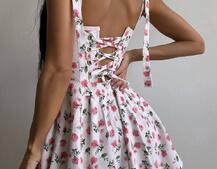 Корсетна сукня з подвійною спідницею  | PUSHKA SHOP