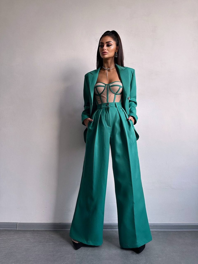 Костюм:  піджак на підкладці, штани+ корсет | PUSHKA SHOP