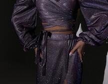 Сяючий комплект: топ  + спідниця  | PUSHKA SHOP