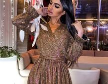 Сияющее макси платье с вырезами на плечах Сияющее макси платье с вырезами на плечах | PUSHKA SHOP