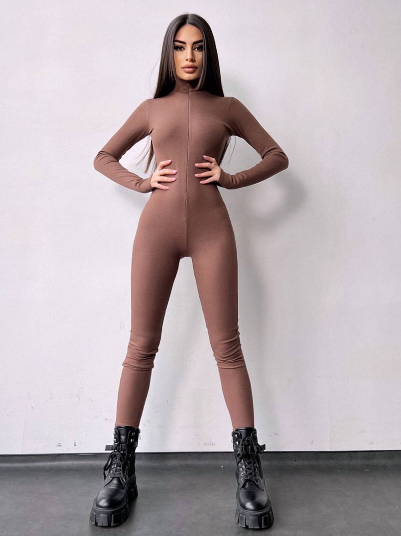 Облягаючий трикотажний комбінезон  | PUSHKA SHOP
