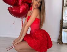 Комплект : корсет + спідниця балон з трояндами Комплект : корсет + спідниця балон з трояндами | PUSHKA SHOP