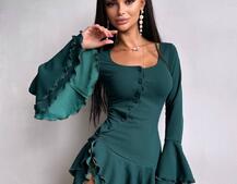 Сукня з з воланами на ґудзиках Сукня з з воланами на ґудзиках | PUSHKA SHOP