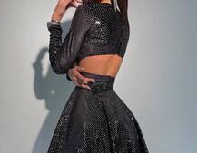 Бархатное платье с пайетками Бархатное платье с пайетками | PUSHKA SHOP