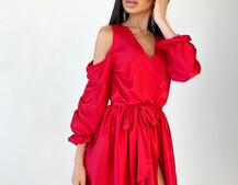 Шелковое платье макси с разрезом Шелковое платье макси с разрезом | PUSHKA SHOP