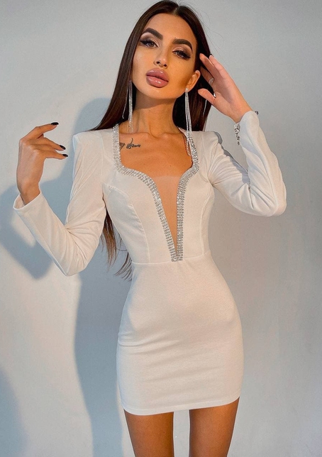 Платье,декорированное стразами   Платье,декорированное стразами   | PUSHKA SHOP