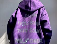 Трендове худі over size із сяючими стразами Трендове худі over size із сяючими стразами | PUSHKA SHOP