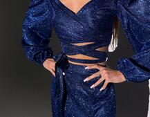 Сяючий комплект: топ  + спідниця  Сяючий комплект: топ  + спідниця  | PUSHKA SHOP