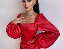 Атласний  комплект: корсет + спідниця з драпіруванням | PUSHKA SHOP