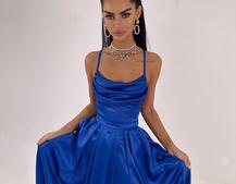 Атласний комплект: корсет + спідниця максі  | PUSHKA SHOP