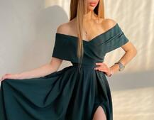 Платье-макси с разрезом | PUSHKA SHOP