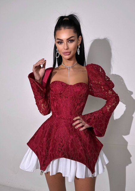 Мереживна сукня з чашечками  Мереживна сукня з чашечками  | PUSHKA SHOP