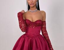 Комплект: мереживний корсет бюстьє + корсетна спідниця | PUSHKA SHOP