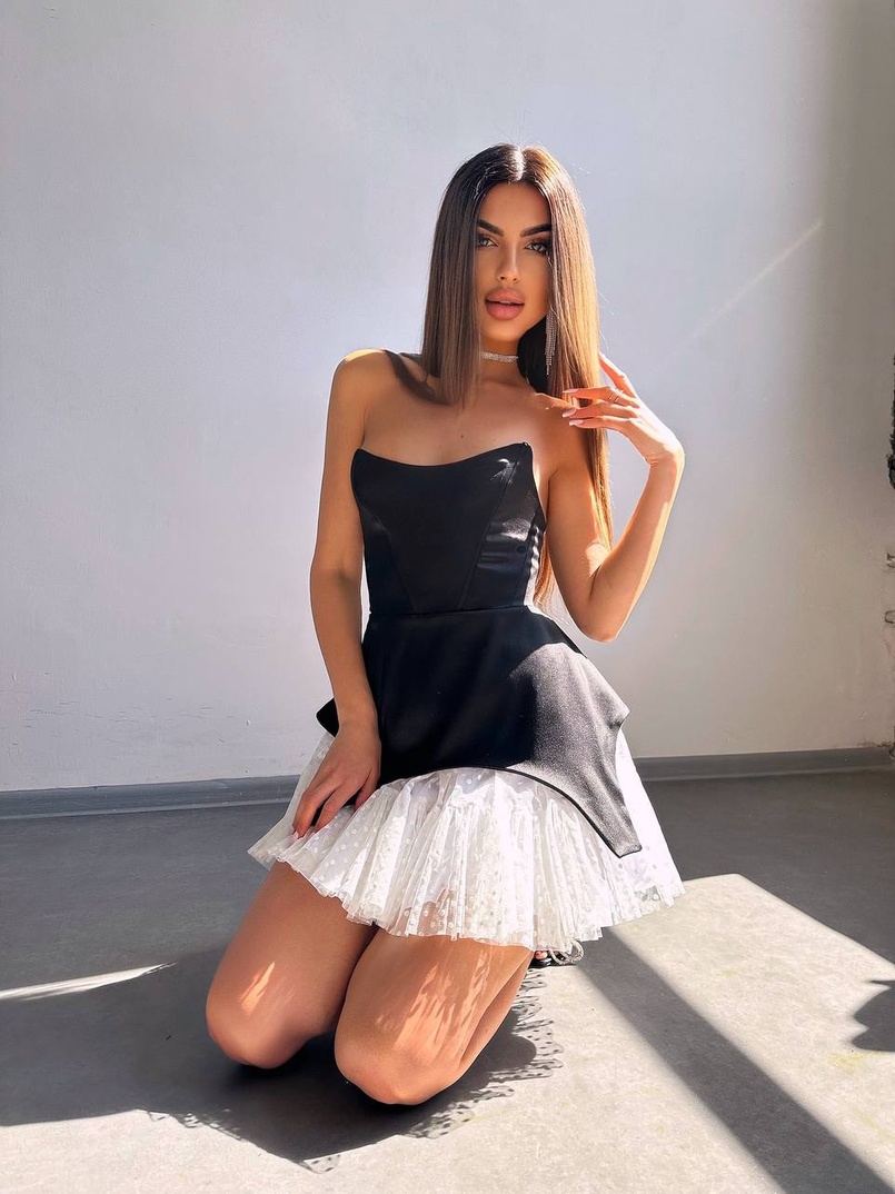 Атласна корсетна сукня  Атласна корсетна сукня  | PUSHKA SHOP