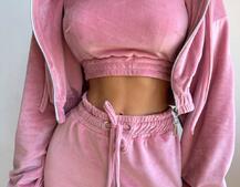 Велюровий комплект трійка  | PUSHKA SHOP