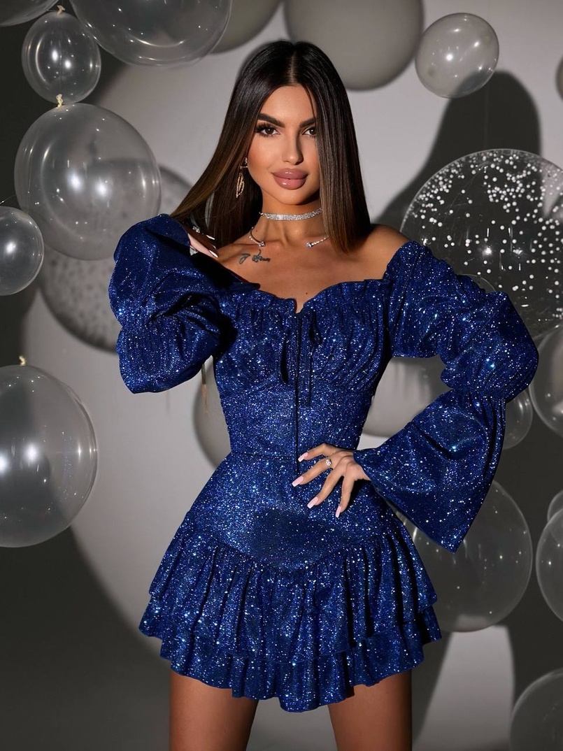 Сукня із пишною спідницею та воланами  | PUSHKA SHOP