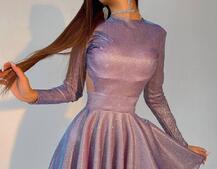 Блискуча сукня міні з відкритою спиною  | PUSHKA SHOP